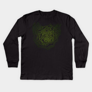 Tribal Triquetra. Kids Long Sleeve T-Shirt